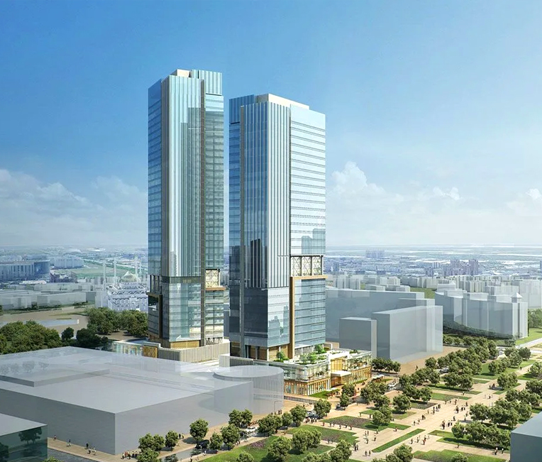 Proyecto de estructura de acero del bloque B de la ciudad de Yintai del lago Qiandao (tienda Xincheng)