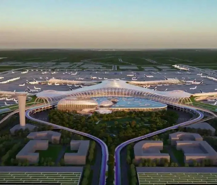 Pintura de protección contra incendios para el proyecto de carga aérea del proyecto de ampliación del aeropuerto de Jinan